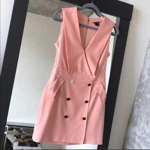 Marciano Front Button Sleeveless Dress